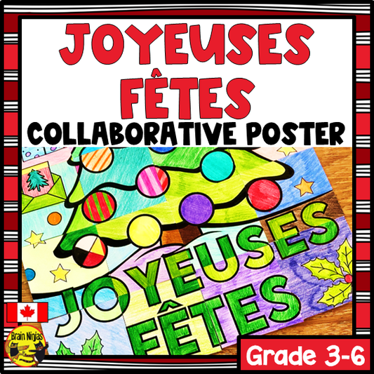Christmas Collaborative Poster | Paper | Joyeuses Fêtes