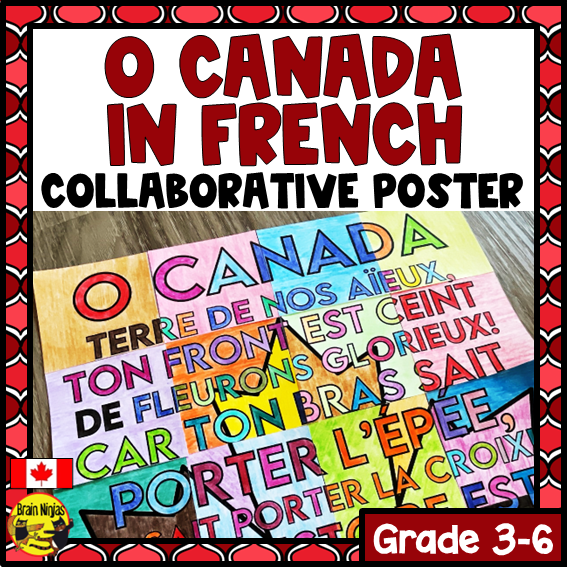 O Canada Collaborative Poster in French | Paper