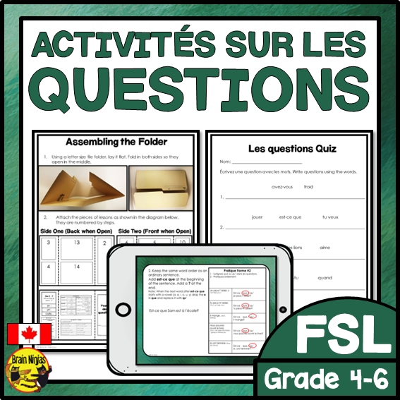Questions | Les questions | French | Paper and Digital