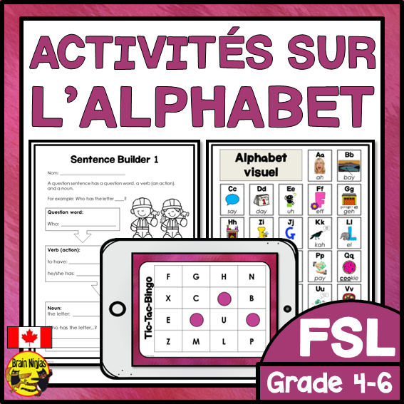 Alphabet Lessons | L'alphabet | French | Paper and Digital