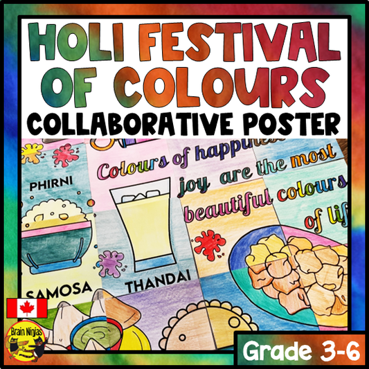 Holi Festival of Colours Collaborative Poster | Paper