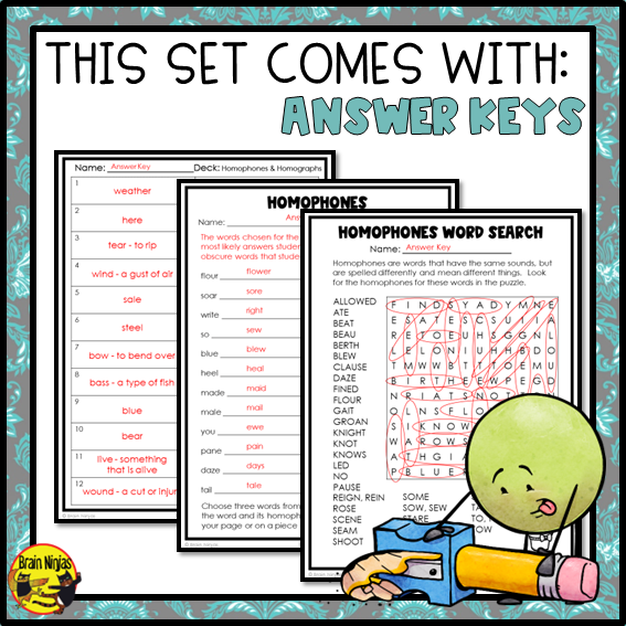 Homophones and Homographs Lessons and Activities | Paper and Digital