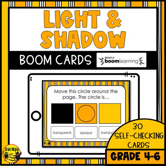 Light and Shadow Review | Boom Cards | Digital