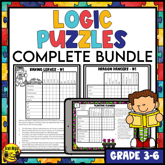 Logic Puzzles Bundle | Paper and Digital