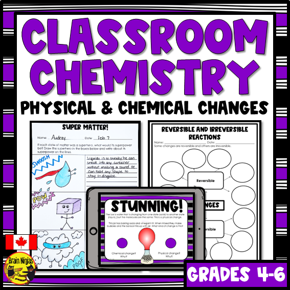 Chemistry Chemical and Physical Changes Lessons | Paper and Digital