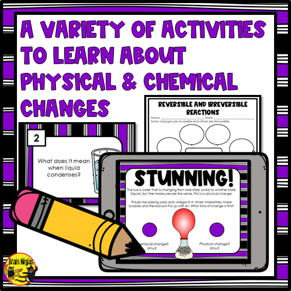 Chemistry Chemical and Physical Changes Lessons | Paper and Digital
