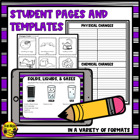 Chemistry Chemical and Physical Changes Lessons | Paper and Digital