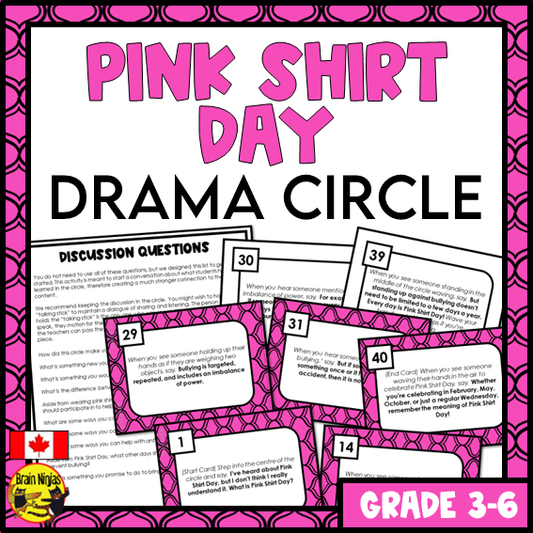 Pink Shirt Day Drama Circle | Paper