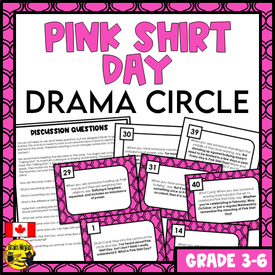Pink Shirt Day Drama Circle | Paper