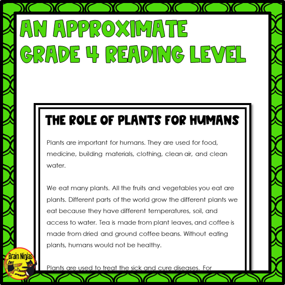 Plant Growth and Changes Reading Passages | Paper and Digital
