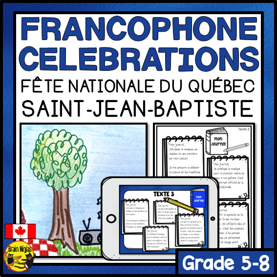 Francophone Celebrations in Canada | Le Fête nationale du Québec Saint Jean Baptiste   | Paper and Digital