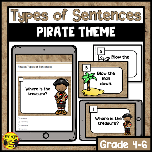 Types of Sentences | Pirate | Paper and Digital