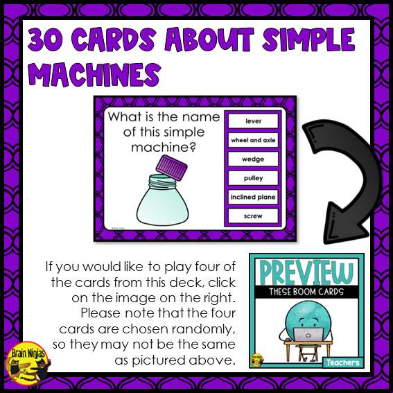 Simple Machines | Which Machine is This? | Boom Cards | Digital