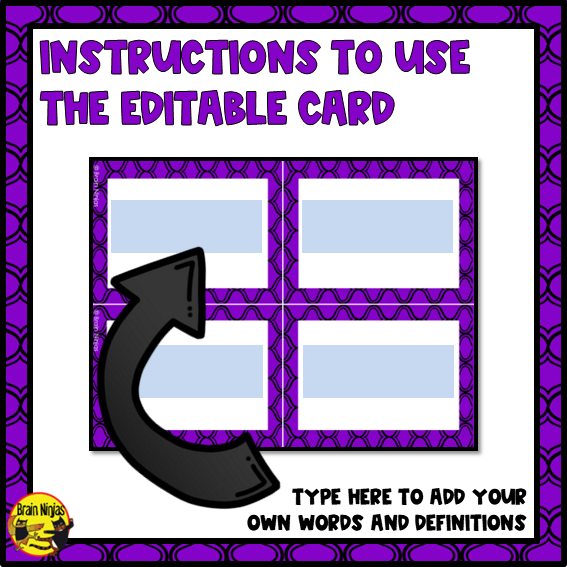 Simple Machines Vocabulary | Editable Flashcards | Paper