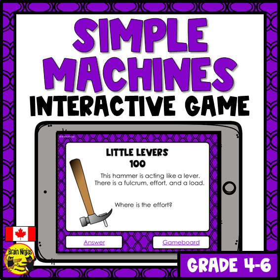 Brain Simple Machine Simple Machines Interactive Review Game | Digital – brainninjas