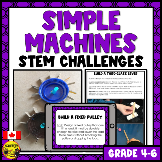 Simple Machines STEM Challenges | Paper and Digital