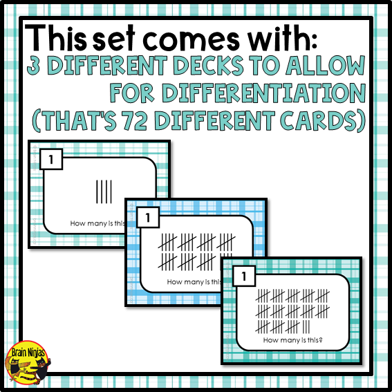 Tally Marks Math Task Cards | Paper and Digital | Grade 3