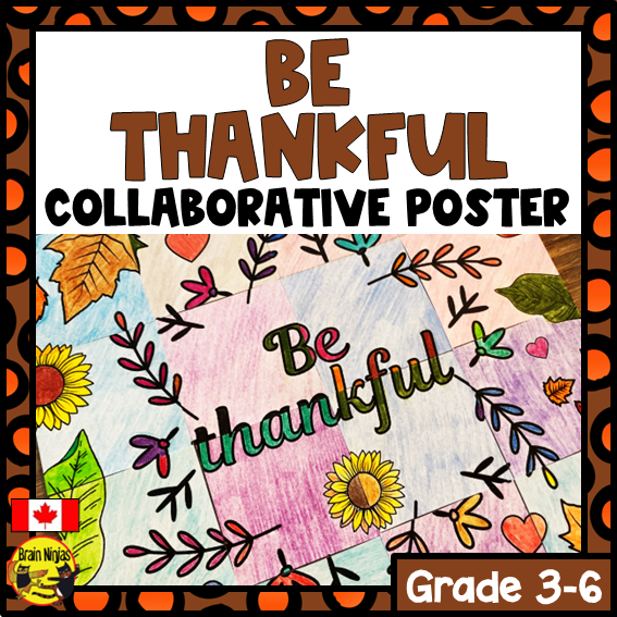 Thanksgiving Collaborative Poster | Paper | Be Thankful