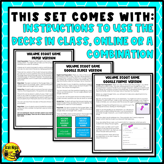 Volume of Rectangular Prisms Math Task Cards | Paper and Digital | Grade 5 Grade 6