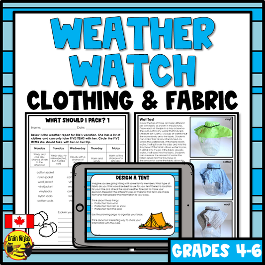 Weather Clothing and Fabric Experiments | Paper and Digital
