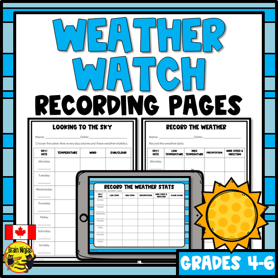 Weather Recording Charts | Paper and Digital