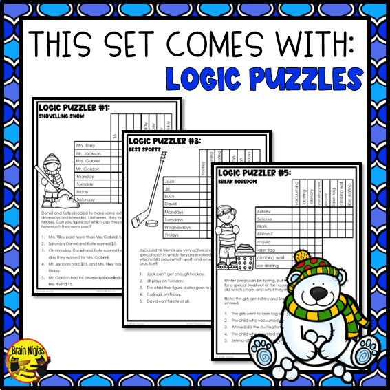 Winter Activities | Word Games | Puzzles | Writing Prompts | Paper and Digital